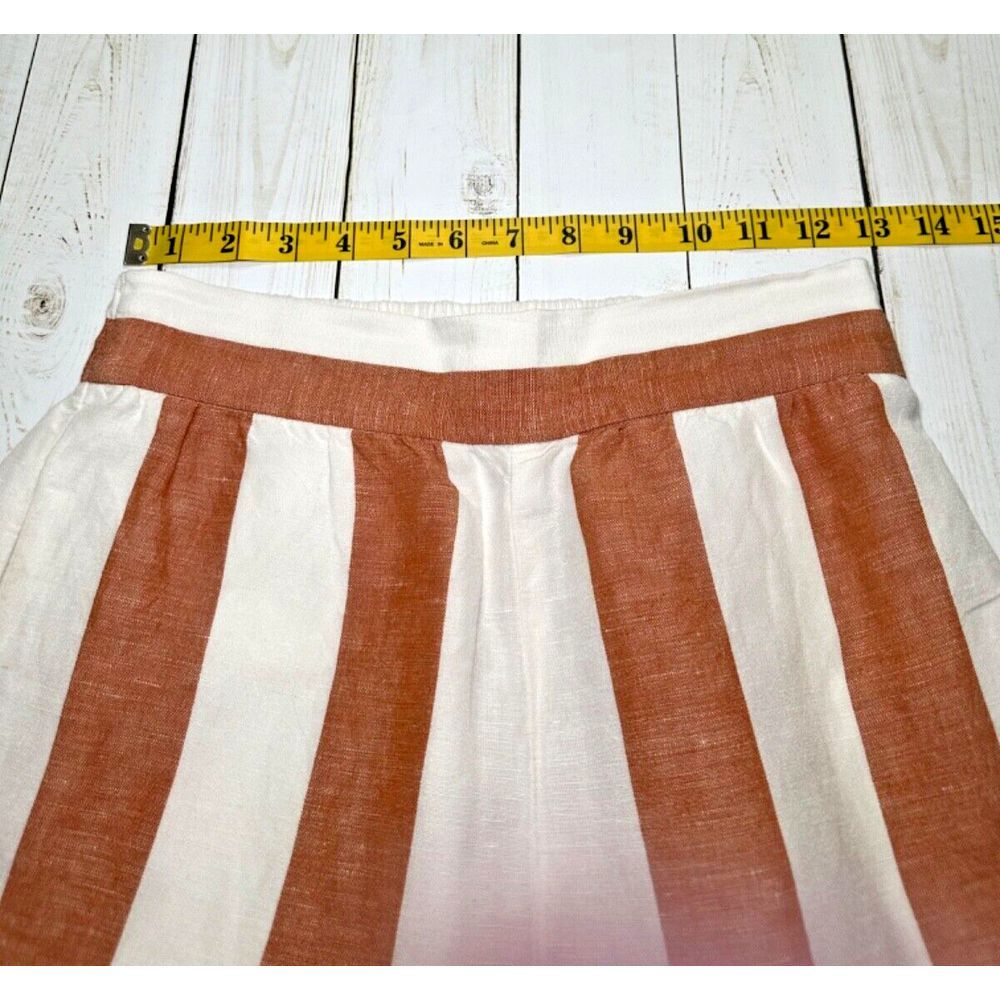 Madewell Womens Huston Pull On Wide Leg Crop Pants Sz‎ XS Linen Blend - Picture 5 of 8